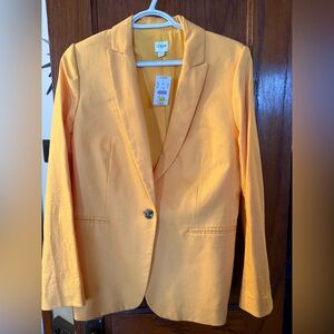 J. Crew Women's Bright Yellow Blazer